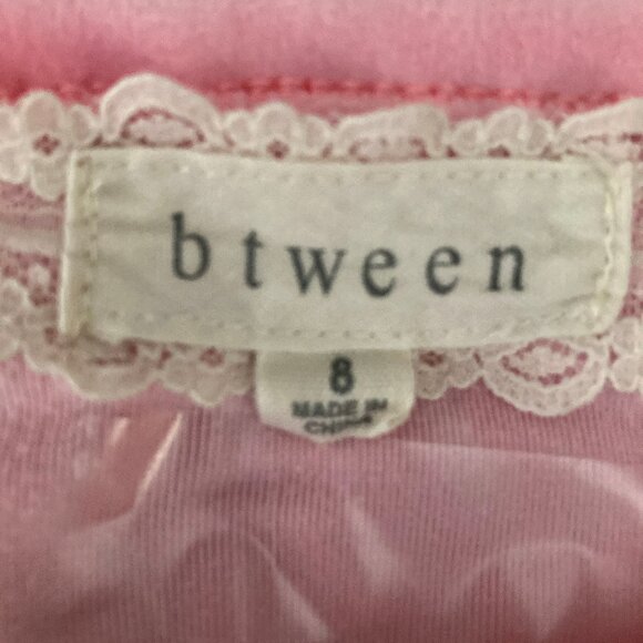 btween Girls Velor Track Suit Size 8 Pink EUC - Picture 1 of 11